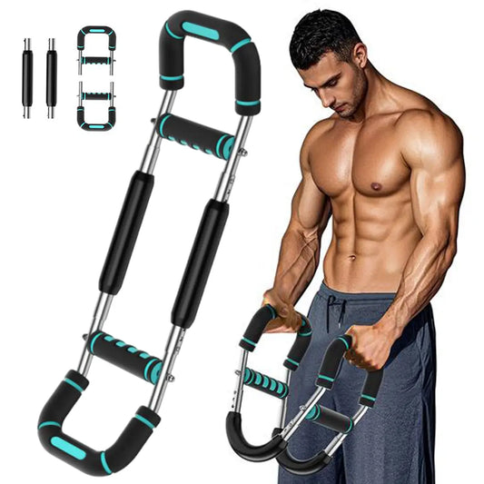Adjustable Power Twister Bar Arm Trainer, Chest & Arm Strength Training Equipment for Men, Portable Upper Body Workout Tool for Home Gym Fitness Summervibes